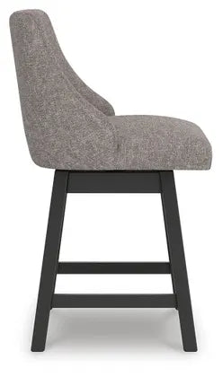 Neymorton UPH Swivel Barstool;Dark Grayish Brown
