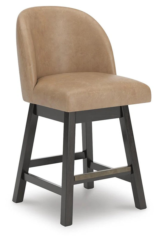 Neymorton UPH Swivel Barstool;Dark Grayish Brown