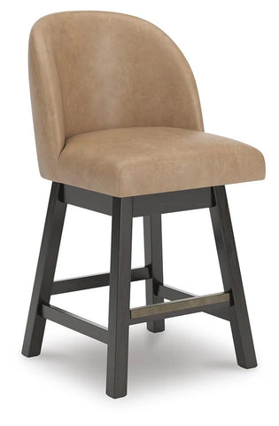 Neymorton UPH Swivel Barstool;Dark Grayish Brown