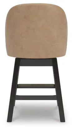Neymorton UPH Swivel Barstool;Dark Grayish Brown