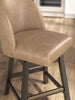 Neymorton UPH Swivel Barstool;Dark Grayish Brown