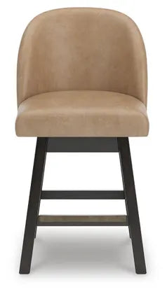 Neymorton UPH Swivel Barstool;Dark Grayish Brown