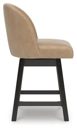 Neymorton UPH Swivel Barstool;Dark Grayish Brown