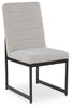 Tomtyn Dining UPH Side Chair;Light Brown (Set of Two)