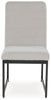 Tomtyn Dining UPH Side Chair;Light Brown (Set of Two)