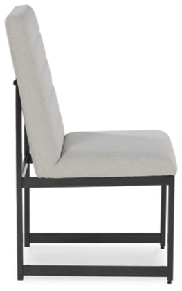Tomtyn Dining UPH Side Chair;Light Brown (Set of Two)