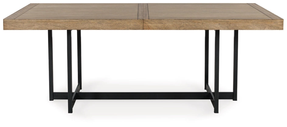 Tomtyn Rectangular Extendable Dining Table;Light Brown