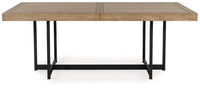 Tomtyn Rectangular Extendable Dining Table;Light Brown