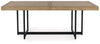 Tomtyn Rectangular Extendable Dining Table;Light Brown