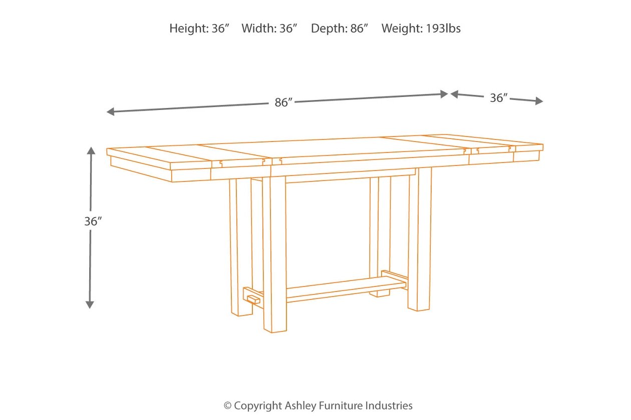 Moriville Counter Height Table - Ashley Furniture - Brunei
