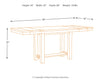 Moriville Counter Height Dining Extension Table