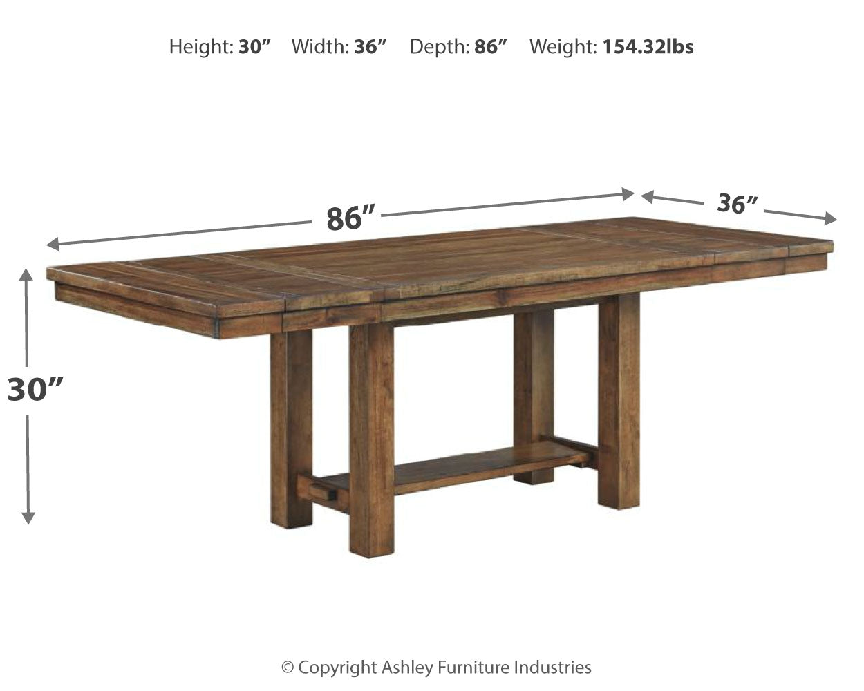 Moriville Dining Extension Table - Ashley Furniture - Brunei