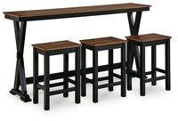Wildenauer RECT DRM Counter TBL Set;Brown/Black
