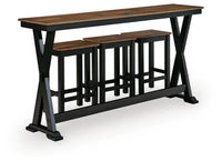 Wildenauer RECT DRM Counter TBL Set;Brown/Black