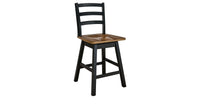 Wildenauer Counter Height Swivel Barstool;Brown/Black