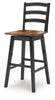 Wildenauer Tall Swivel Barstool (Set of 2);Black