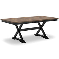 Wildenauer Dining Extension Table;BROWN/BLACK