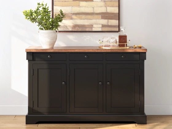 Wildenauer Dining Room Server; Brown/Black