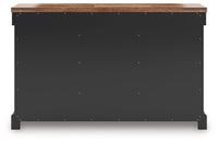 Wildenauer Dining Room Server; Brown/Black