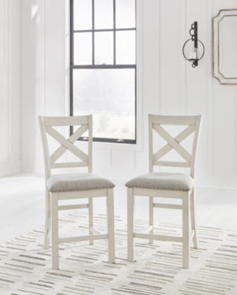 Robbinsdale Counter Height Barstool;Antique White