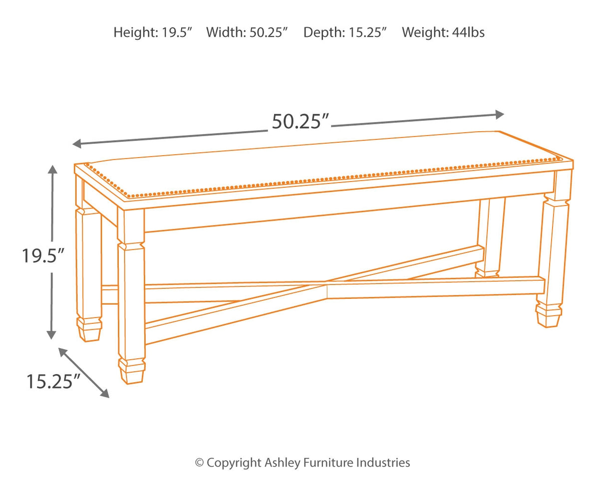 Bolanburg Dining Bench - Ashley Furniture - Brunei
