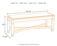 Bolanburg Dining Bench - Ashley Furniture - Brunei