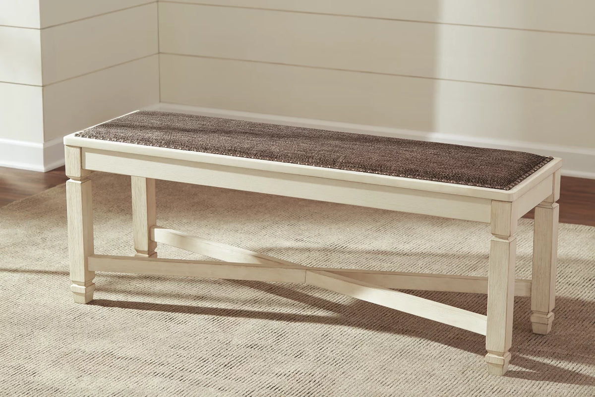 Bolanburg Dining Table and 4 Chairs and Bench;Two Tone