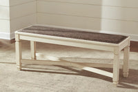 Bolanburg Dining Table and 4 Chairs and Bench;Two Tone