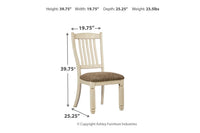 Bolanburg Dining Table and 4 Chairs and Bench;Two Tone