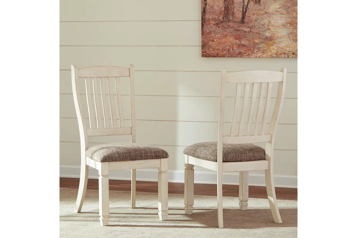 Bolanburg Dining Table and 4 Chairs and Bench;Two Tone