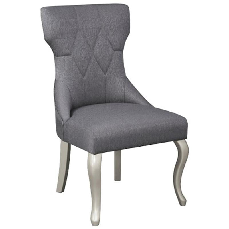 Coralayne Upholstered Side Chair in Silver (Set of 2)
