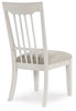 Shaybrock Dining UPH Side Chair;Antique White/Brown