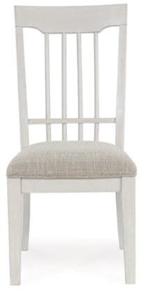 Shaybrock Dining UPH Side Chair;Antique White/Brown