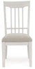 Shaybrock Dining UPH Side Chair;Antique White/Brown