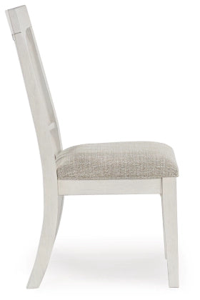 Shaybrock Dining UPH Side Chair;Antique White/Brown