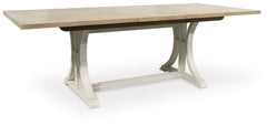 Shaybrock RECT Dining Room EXT Table;Antique White/Brown