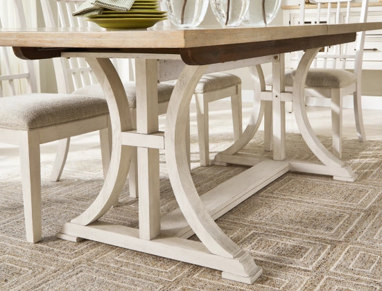 Shaybrock RECT Dining Room EXT Table;Antique White/Brown