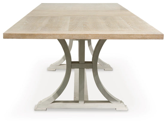 Shaybrock RECT Dining Room EXT Table;Antique White/Brown