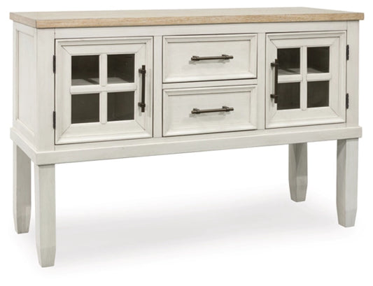 Shaybrock Dining Room Server;Antique White/Brown