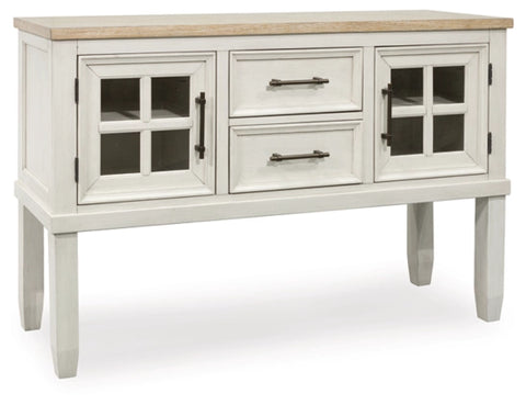 Shaybrock Dining Room Server;Antique White/Brown