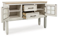 Shaybrock Dining Room Server;Antique White/Brown