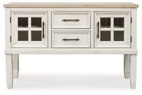 Shaybrock Dining Room Server;Antique White/Brown