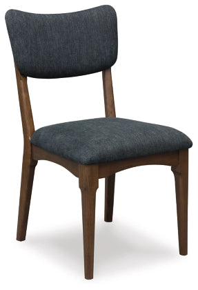 Korestone Dining UPH Side Chair; Black/Dark Brown