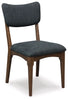 Korestone Dining UPH Side Chair; Black/Dark Brown