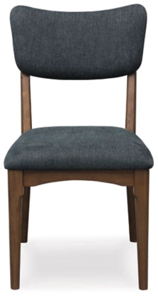 Korestone Dining UPH Side Chair; Black/Dark Brown