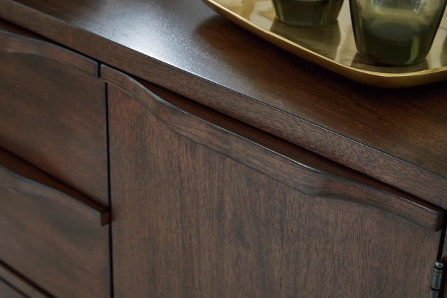 Korestone Dining Room Server; Dark Brown