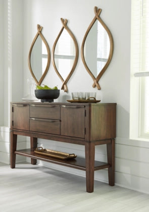 Korestone Dining Room Server; Dark Brown