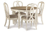 Realyn Dining Table and 4 Chairs