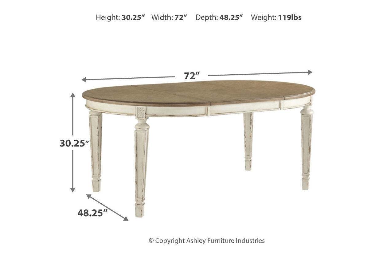 Realyn Dining Table and 4 Chairs - Ashley Furniture - Brunei