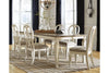 Realyn Dining Table and 6 Chairs with Server